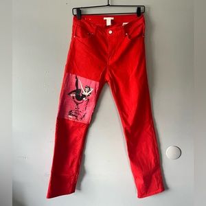 Custom Hell-Fire Skinny Jeans